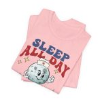 Retro Nurse All Night T-Shirt - Image 9