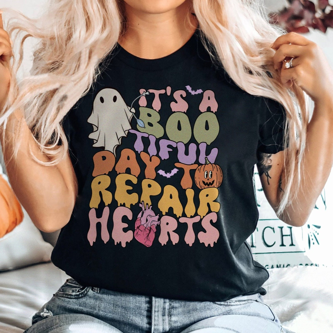 bootifuldaytorepairheartsblack Bootiful Day to Repair Hearts T-Shirt - Image 1