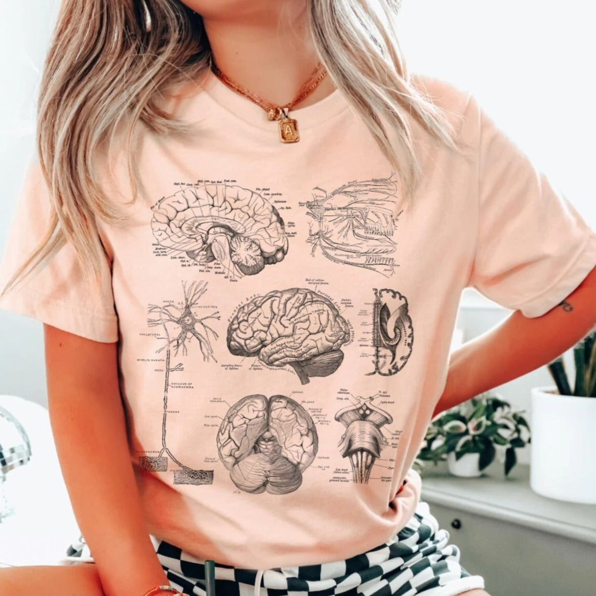 neuroanatomypeach Neuro Anatomy T-Shirt - Image 1